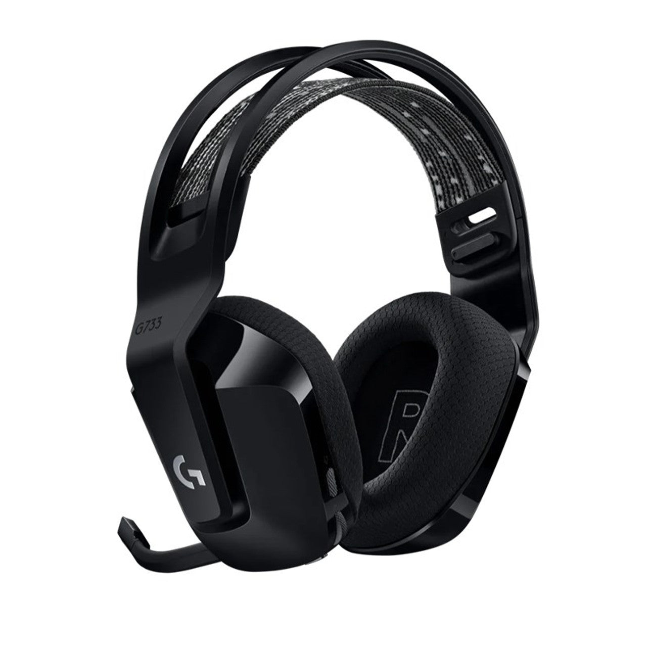 Logitech G733 LightSpeed Wireless RGB Gaming Headset,  DTS Headphone X 2.0 Surround Sound, 16.8m Light Color, White | 981-000883