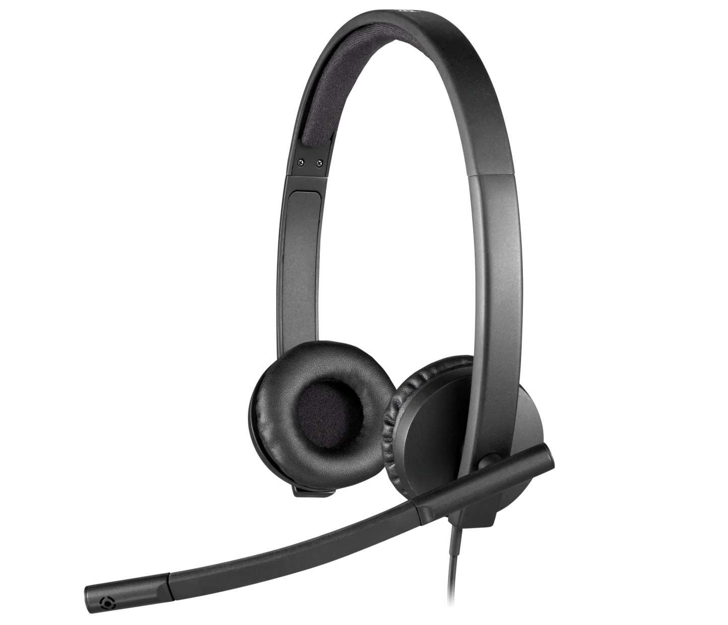 Logitech H570e USB Stereo Headphones, 30mm Driver Size, 1.9m Cable Length, Black | 981-000575 - eBuy UAE