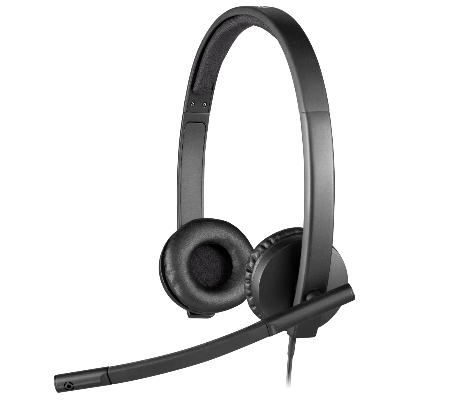 Logitech H570e USB Stereo Headphones, 30mm Driver Size, 1.9m Cable Length, Black | 981-000575 - eBuy UAE