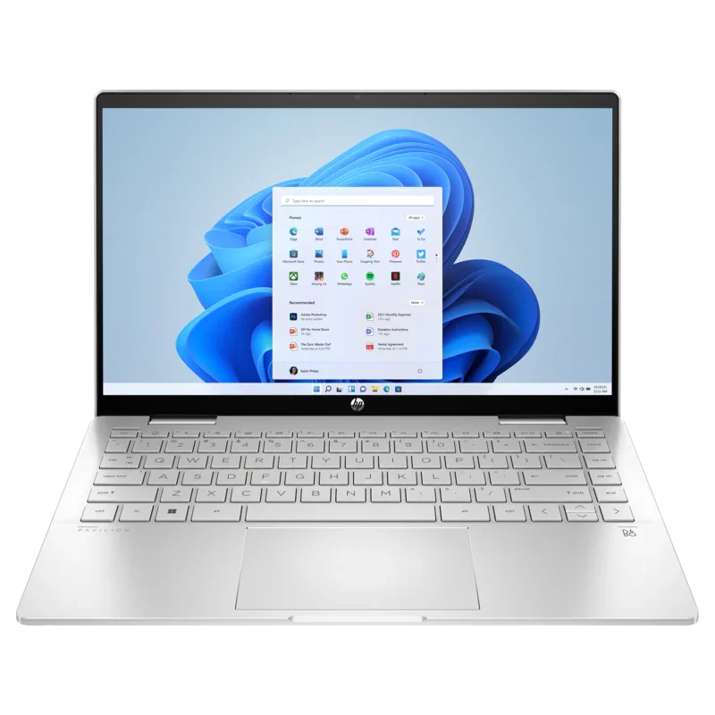 HP Pavilion x360 2-in-1 Laptop 14-ek0019ne (79T32EA), Intel Core i5-1235U Processor, 16GB RAM, 512GB SSD, 14 Inch FHD Touch Dsplay, Windows 11 Home - eBuy UAE