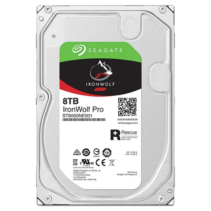 Seagate IronWolf, 8TB, NAS, Internal Hard Drive, CMR 3.5 Inch, SATA, 6GB/s, 5,900 RPM, 64MB Cache, for RAID Network Attached Storage, 3 year Rescue Services (ST8000VN004) - eBuy UAE