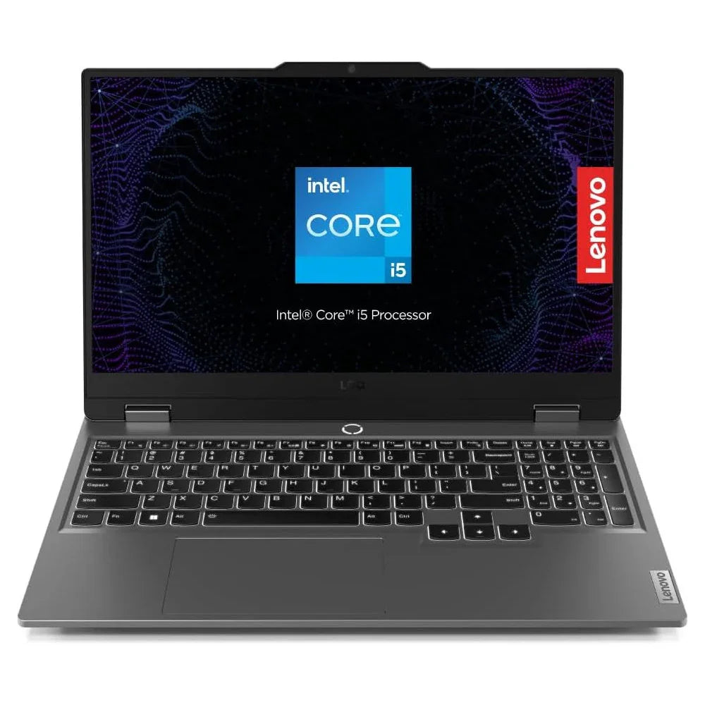 Lenovo LOQ 15IAX9 Gaming Laptop, 15.6"FHD 100% sRGB 144Hz Display, Intel i5-12450HX, 24GB RAM, 512GB SSD, NVIDIA RTX 3050 6GB, Backlit Eng-Arb, Win11, Luna Grey 83GS0095AX, 1 Year Warranty - eBuy UAE