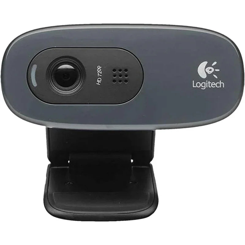 Logitech C270 720 HD Video Calling And Recording Webcam - 960-001063, Grey And Black - eBuy UAE