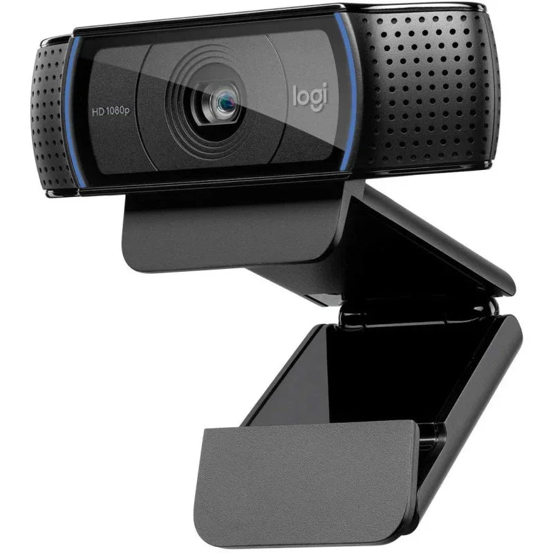 Logitech C920 Widescreen HD Pro Webcam Black, 960-000764, Logitech HD Pro Webcam C920 Video Calling And Recording 1080p Camera - eBuy UAE