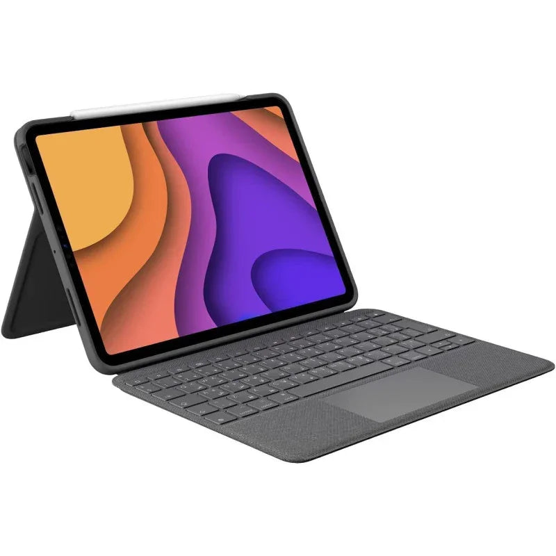 Logitech Folio Touch Ipad Keyboard Case With Trackpad And Smart Connector For Air (4Th 5Th Generation), Ara Qwerty Graphite - eBuy UAE