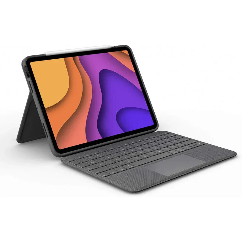 Logitech Folio Touch IPad Keyboard Case With Trackpad And Smart Connector For IPad Air (4th Generation) Graphite - eBuy UAE