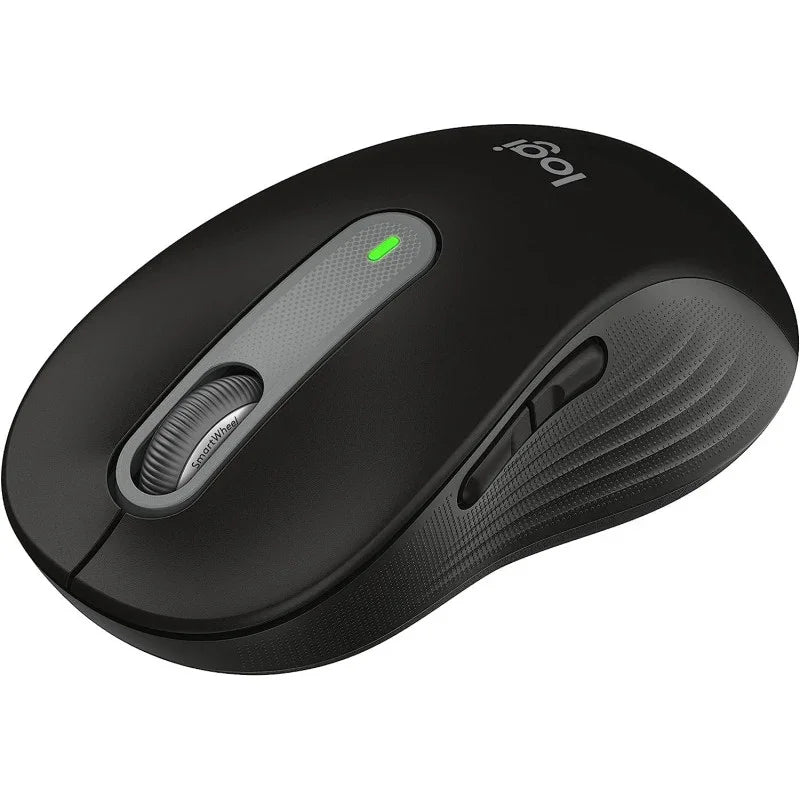 Logitech Signature M650 L Full Size Wireless Mouse - For Large Sized Hands, Silent Clicks, Customizable Side Buttons - Black - eBuy UAE