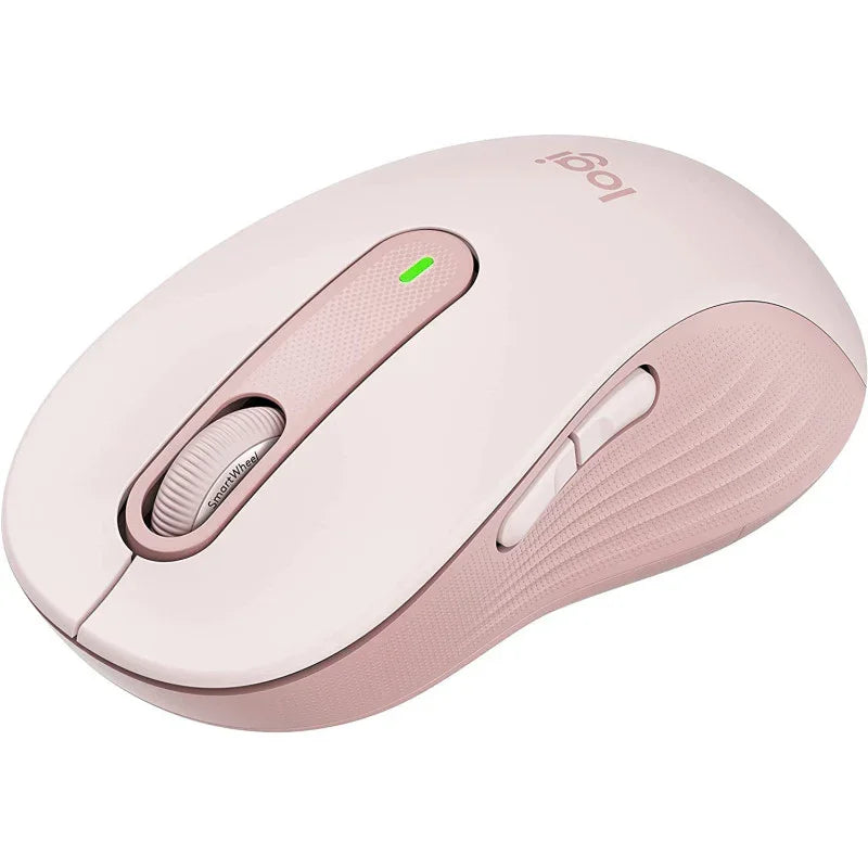 Logitech Signature M650 Wireless Mouse - For Small To Medium Sized Hands, Customizable Side Buttons, Contoured Shape - Rose - eBuy UAE