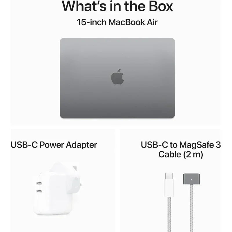 Apple 13.6-inch Macbook Air, M2 chip with 8-core CPU and 10-core GPU, 512 GB SSD, Silver English MLY03 1 Year Warranty - eBuy UAE