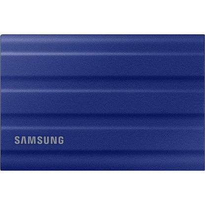 SAMSUNG T7 Shield 2TB, Portable SSD, up-to 1050MB/s, USB 3.2 Gen2, Rugged, IP65 Water & Dust Resistant, for Photographers, Content Creators and Gaming, Extenal Solid State Drive (MU-PE2T0R/WW), Blue - eBuy UAE