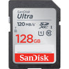 SanDisk 128GB Ultra SDXC UHS-I Memory Card - 140MB/s, C10, U1, Full HD, SD Card - SDSDUN4-128G-GN6IN