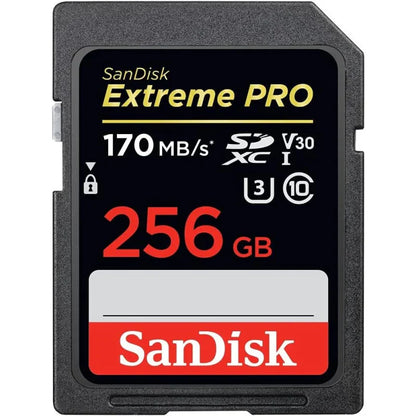 Sandisk 256GB Extreme Pro Sdxc Card 170 Mb/S V30 Uhs-I U3 - Sdsdxxy-256G-Gn4In - eBuy UAE