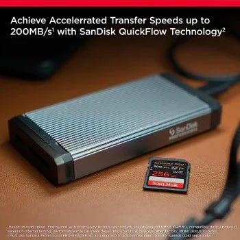SanDisk 256GB Extreme PRO SDXC card + RescuePRO Deluxe, up to 200MB/s, UHS I, Class 10, U3, V30 SDSDXXD 256G GN4IN, Black - eBuy UAE