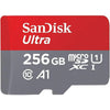 SanDisk 256GB Ultra microSD UHS-I/C10 Card with Adapter 100MB/S - SDSQUAR-256G-GN6MA