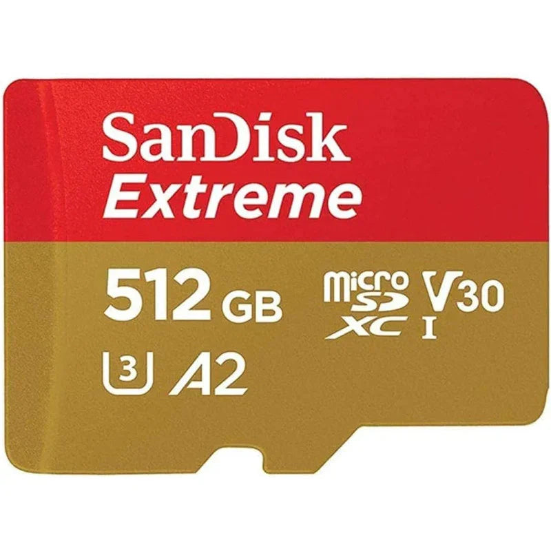 Sandisk 512Gb Extreme Microsd Uhs-I U3 V30 A2 160Mb/S- Sdsqxa1-512G-Gn6Mn - eBuy UAE