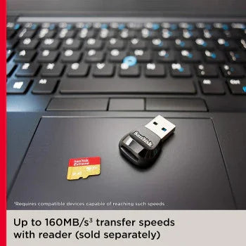 SanDisk SDSQXA1-128G-GN6MN 128GB Extreme microSD UHS-I U3 V30 A2 160MB/s- SDSQXA1-128G-GN6MN - eBuy UAE