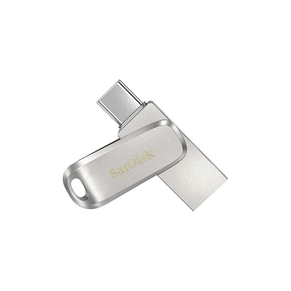 SanDisk Ultra 256GB Dual Drive Luxe Type-C 400MB/s USB 3.2 Gen 1, Silver, SDDDC4-256G-G46, Silver/Grey - eBuy UAE
