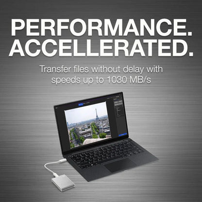Seagate One Touch SSD v2 ,Silver 1 TB USB 3.1 TYPE C - eBuy UAE