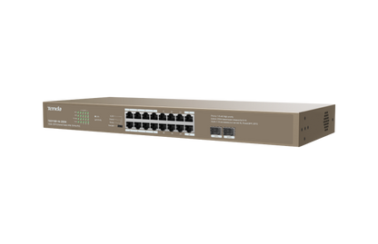 Tenda TEG1118P-16-250W 16GE+2SFP Ethernet Switch With 16-Port PoE WALL MOUNTING - eBuy UAE