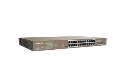 Tenda TEG1126P-24-410W 24GE+2SFP Ethernet Switch With 24-Port PoE - eBuy UAE