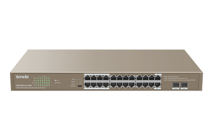 Tenda TEG1126P-24-410W 24GE+2SFP Ethernet Switch With 24-Port PoE - eBuy UAE