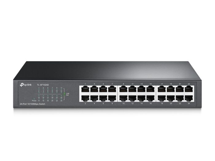 TP Link SF1024D 24-port 10/100Mbps Desktop Rackmount Switch FAN LESS RACK MOUNT - eBuy UAE