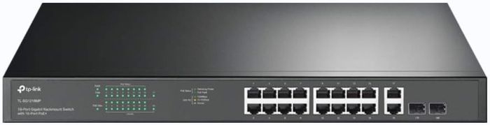 TP Link SG1218MP 18-Port Gigabit Rackmount Switch with 16 PoE+ 250W - eBuy UAE