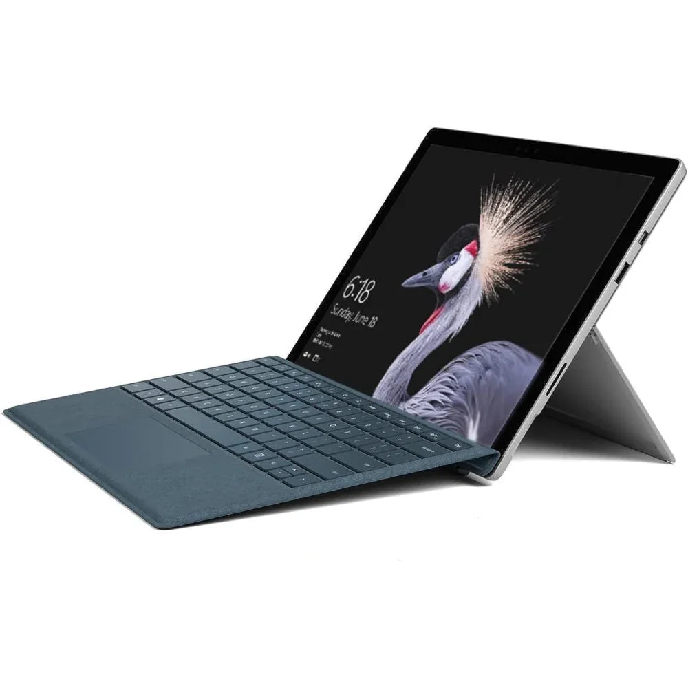 Microsoft (USED LIKE NEW) Surface Pro 7, 2 in 1 Tablet - Intel Core-i5-10th Gen 12.3 Inch - 256GB SSD - 8GB RAM - Intel HD Graphics 615 - With Keyboard, Silver [Intl. Version] - eBuy UAE