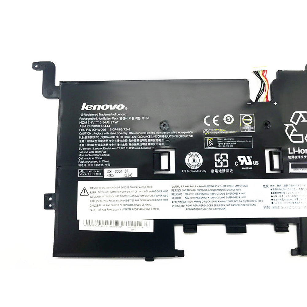 Original 00HW006 Lenovo ThinkPad Helix 2 SB10F46444 Laptop Battery - eBuy UAE