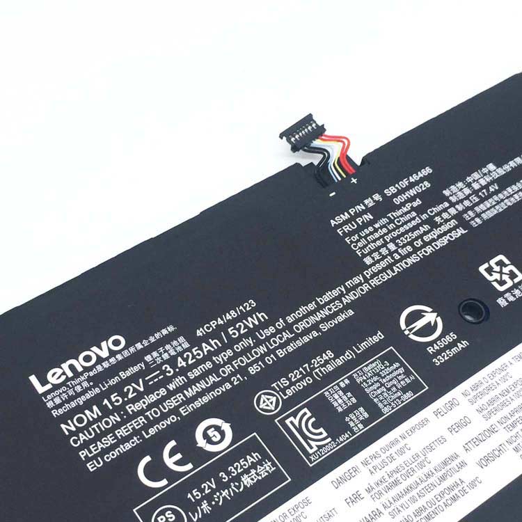 Original 15.2V 52wh 00HW028 Lenovo ThinkPad X1 Carbon X1C yoga 20FB002VGE 20FB003RGE 20FB0043GE SB10F46466 Battery - eBuy UAE