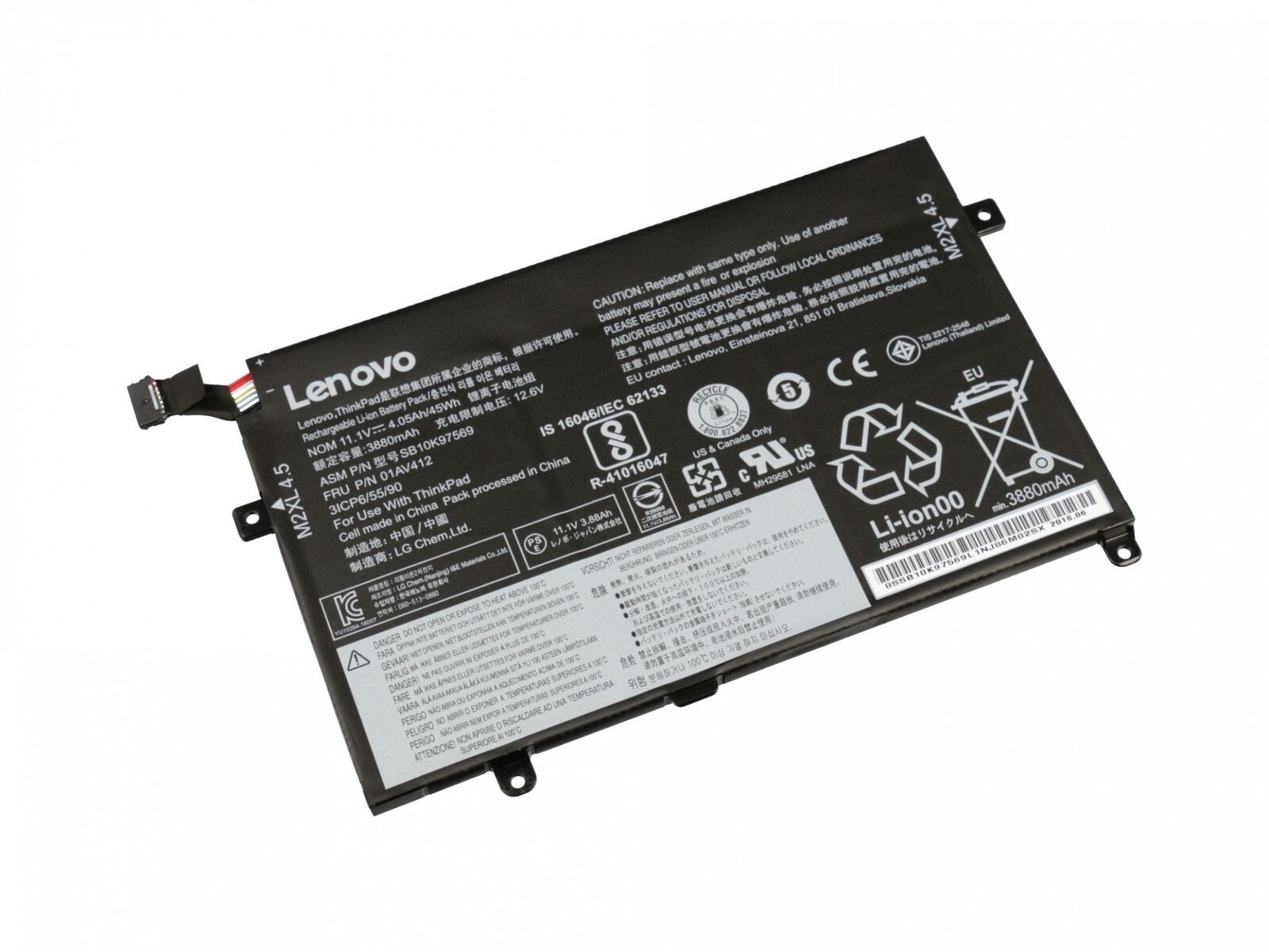 Original Lenovo ThinkPad E470 E470C E475 01AV411 01AV412 01AV413 Laptop Battery - eBuy UAE