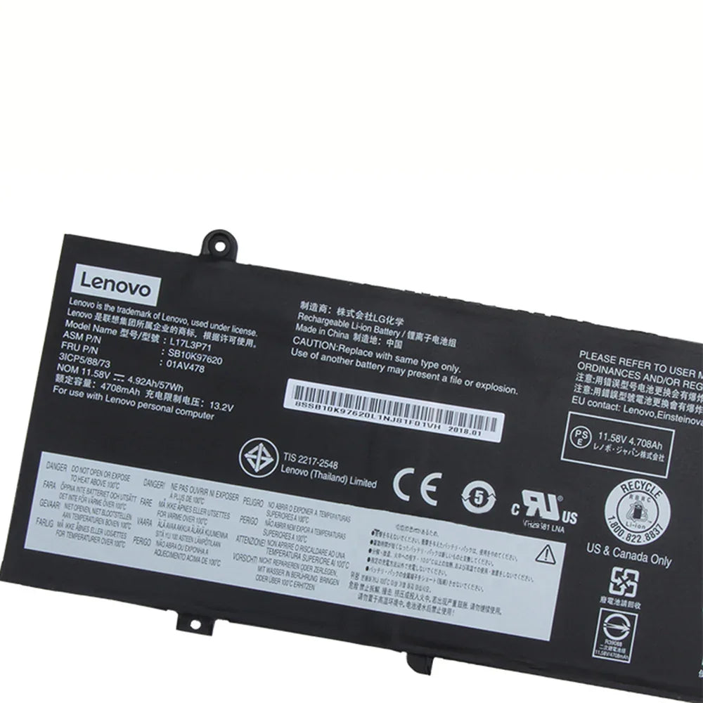 Lenovo ThinkPad T480S Battery-L17L3P71