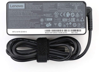 Original 20V 3.25A 65W USB Type C Ac Power Adapter Charger for Lenovo Thinkpad X1 Carbon Yoga 5 X270 X280 T580 P51s P52s E480 E470 Laptop - eBuy UAE