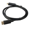 1.8m HD 1080P Display Port DP Male to HDMI Male AV Cable Adaptor for PC Laptop