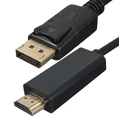 1.8m HD 1080P Display Port DP Male to HDMI Male AV Cable Adaptor for PC Laptop - eBuy UAE