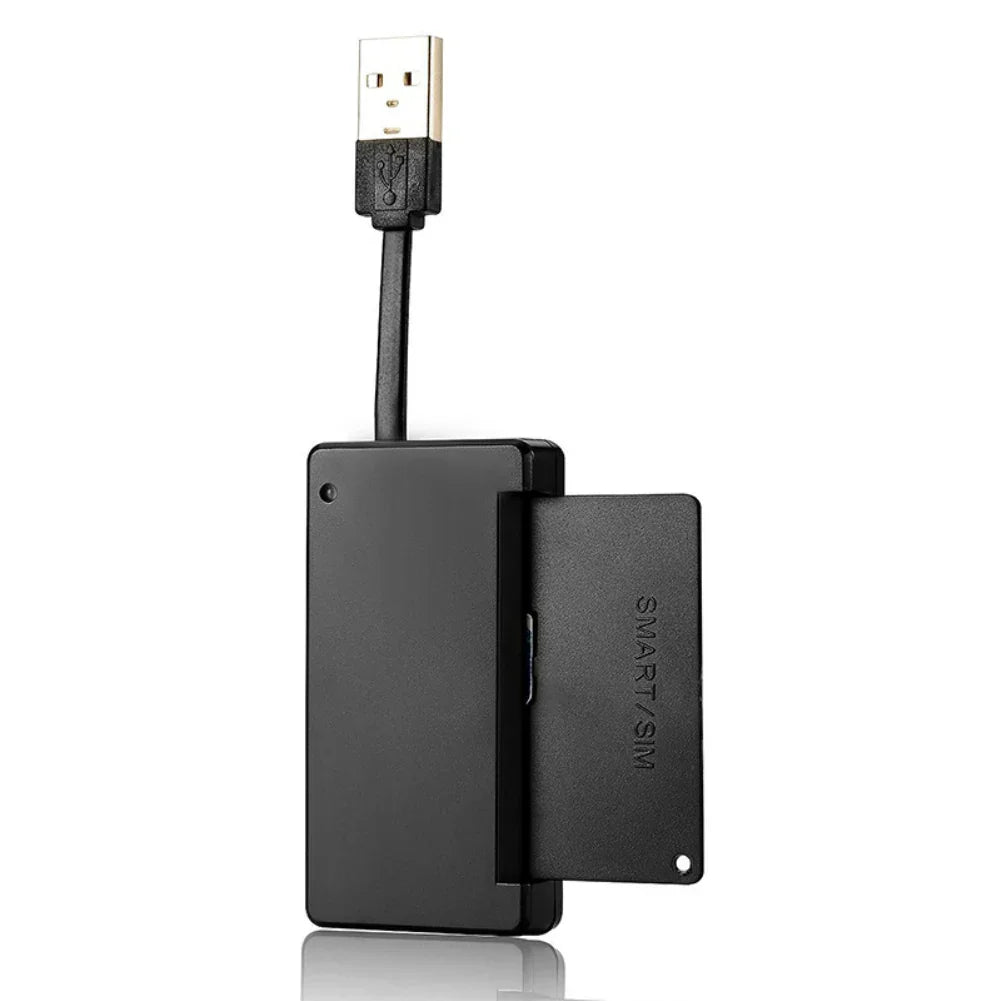Laptop Computer USB 2.0 Smart Card Reader Cloner Connector Cardreader Adapter - eBuy UAE