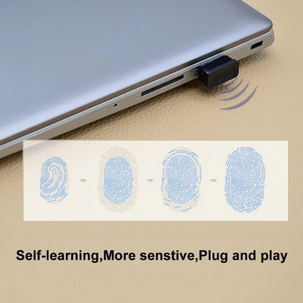 USB Fingerprint Quick Identification File Encryption Laptop Computer Login Lock - eBuy UAE