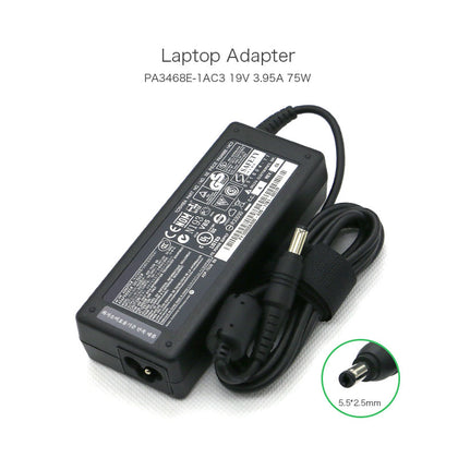 19V 3.95A 75W AC Toshiba Satellite A85 L40 L450 L300 Laptop Charger - eBuy UAE