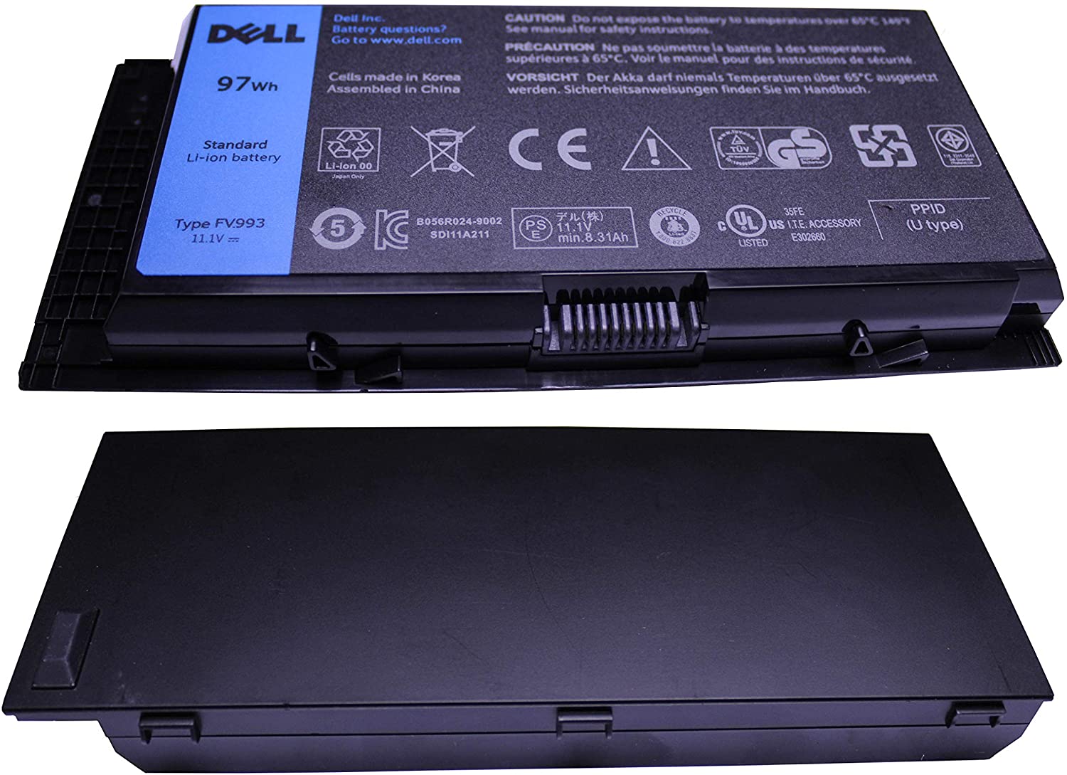 97Wh Genuine Dell Precision M4600, M4800, M6600 (FV993, PG6RC, R7PND) Laptop Battery - eBuy UAE