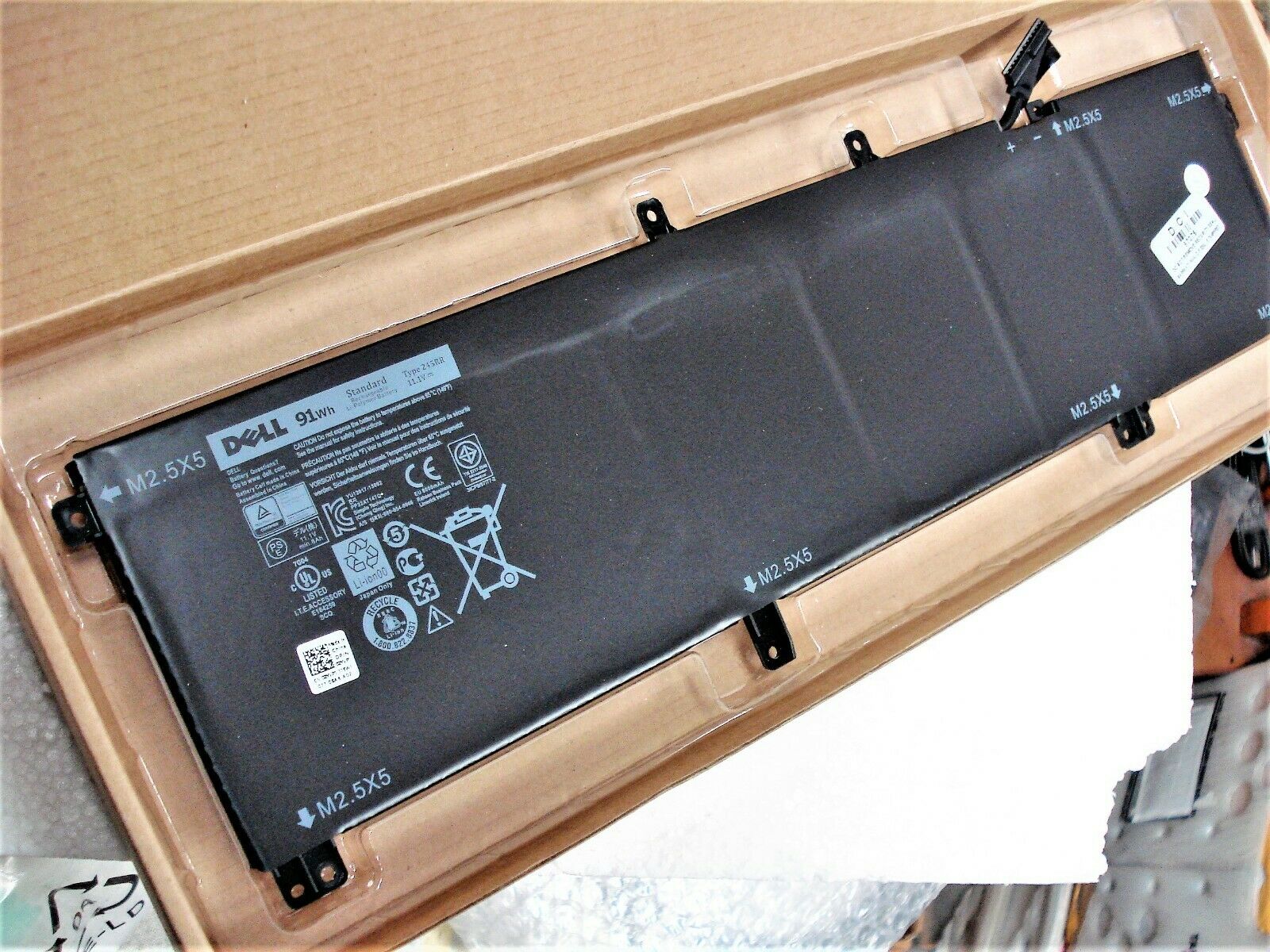 Original 245RR Dell XPS 15 9530 M3800 series T0TRM H76MV 7D1WJ 11.1V 91wh Laptop Battery - eBuy UAE