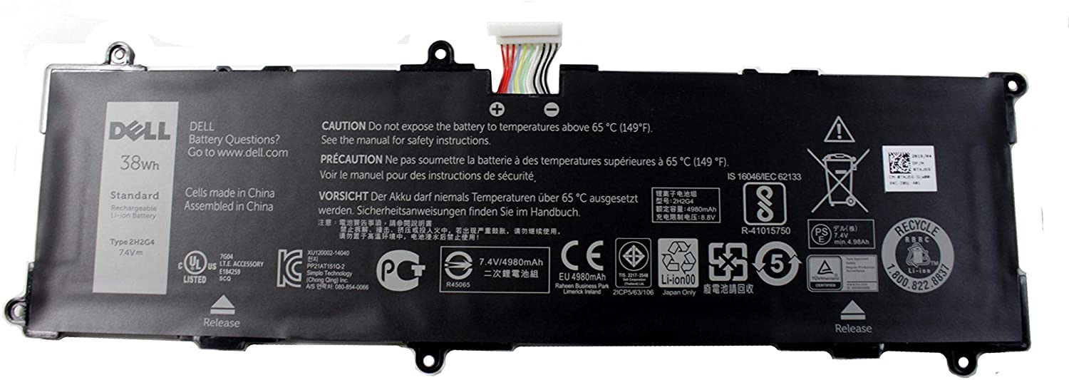 7.4V 38wh Original 2H2G4 Laptop Battery compatible with DELL Venue 11 Pro 7140 2H2G4 21CP5/63/105 2217-2548 Tablet - eBuy UAE