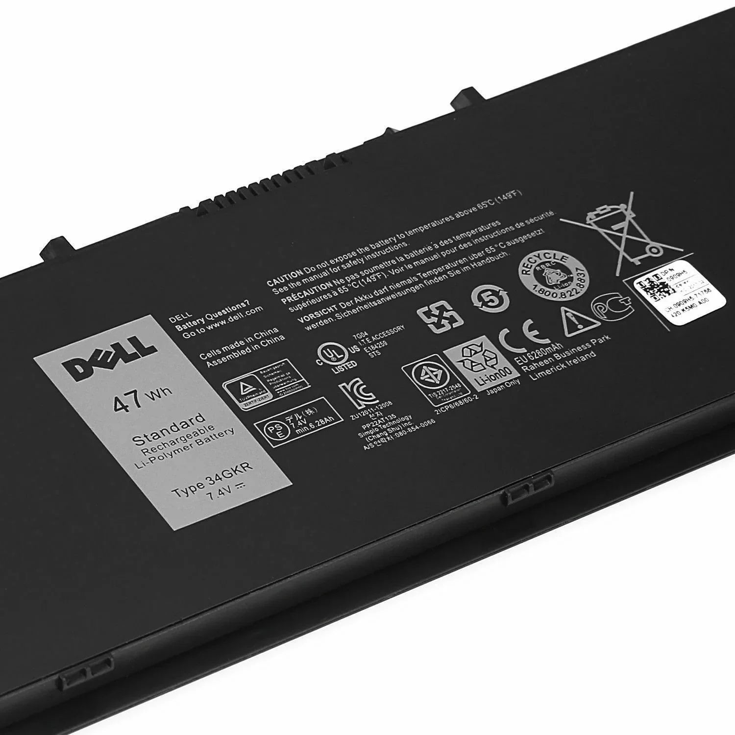 11.1V 34Wh 3 Cells Original PFXCR Dell Latitude E7440 T19VW 451-BBFY 451-BBFT 34GKR Ultrbook Rechargeable Battery - eBuy UAE