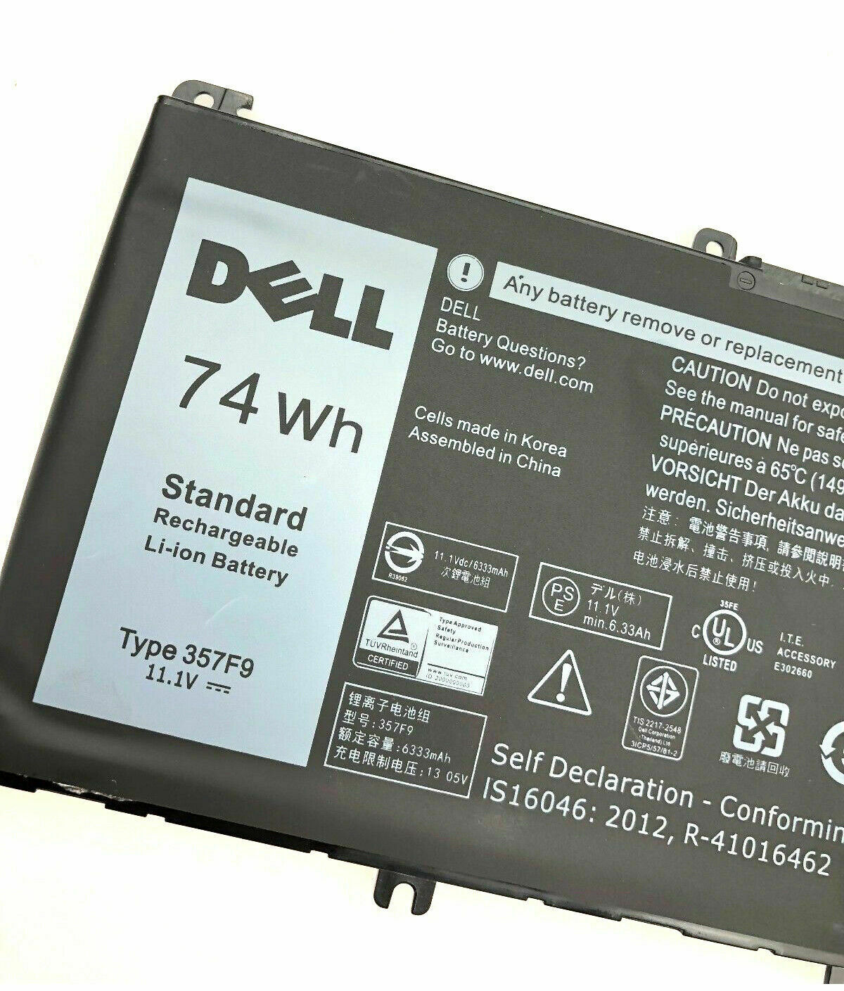 11.4V 74Wh Original 357F9 Dell Inspiron 15 7559 7000 INS15PD-1548B INS15PD-1748B INS15PD-1848B Laptop Battery - eBuy UAE