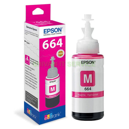 Epson Ink Cartridge - T6643, Magenta 70ml Ink Bottle
