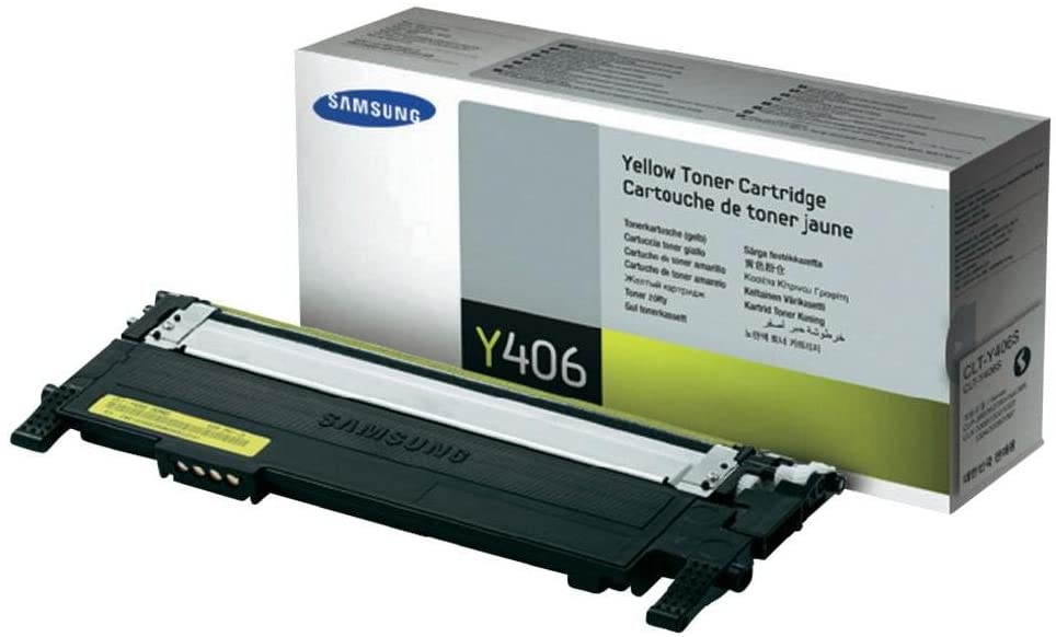 Samsung CLT-Y406S Toner Cartridge Yellow for CLP-365W, C410W, 3305W, Xpress C460FW