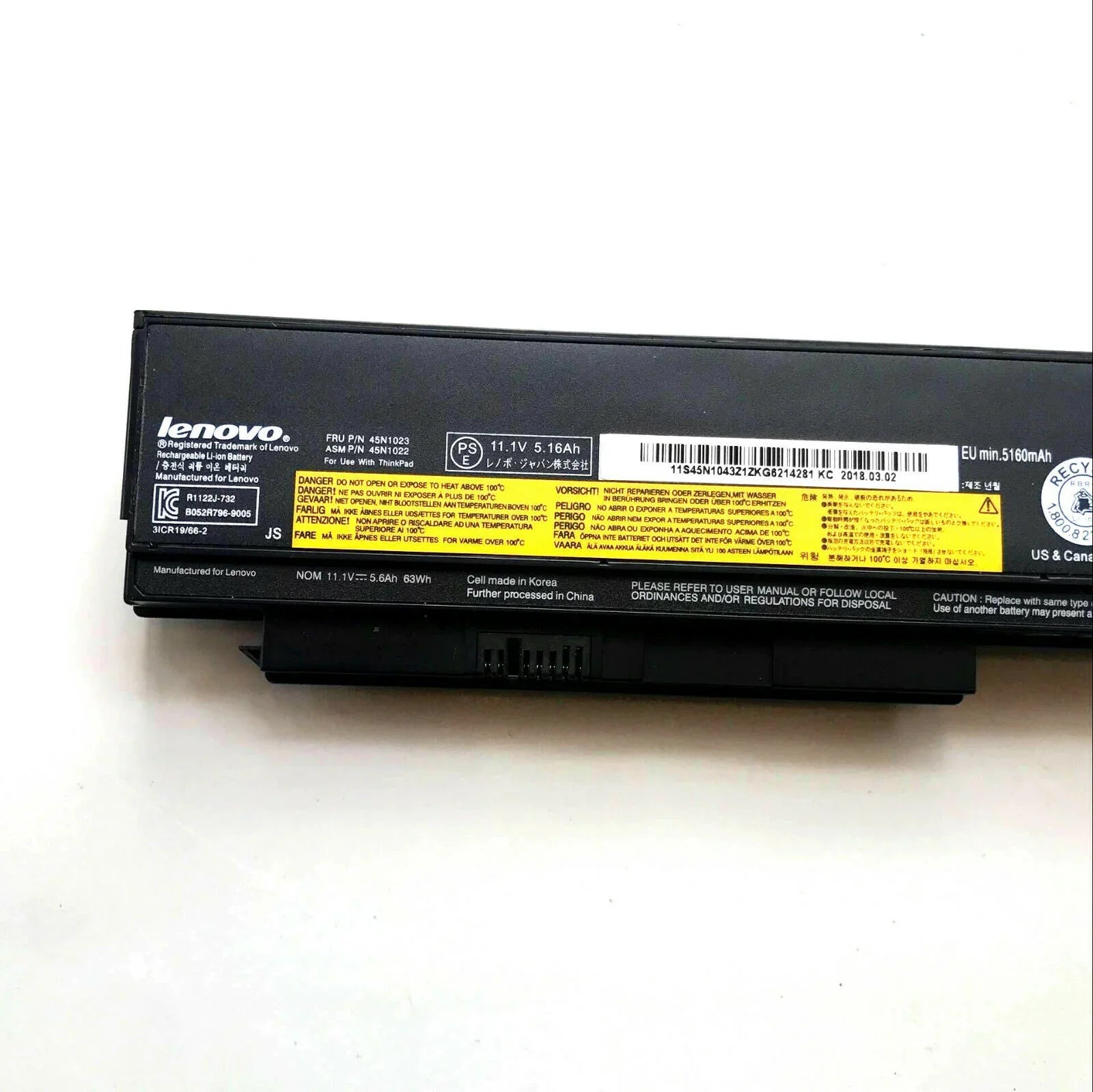 63Wh Original 45N1023 Lenovo ThinkPad X220, X230, X230i Series 45N1022 44+ Laptop Battery - eBuy UAE