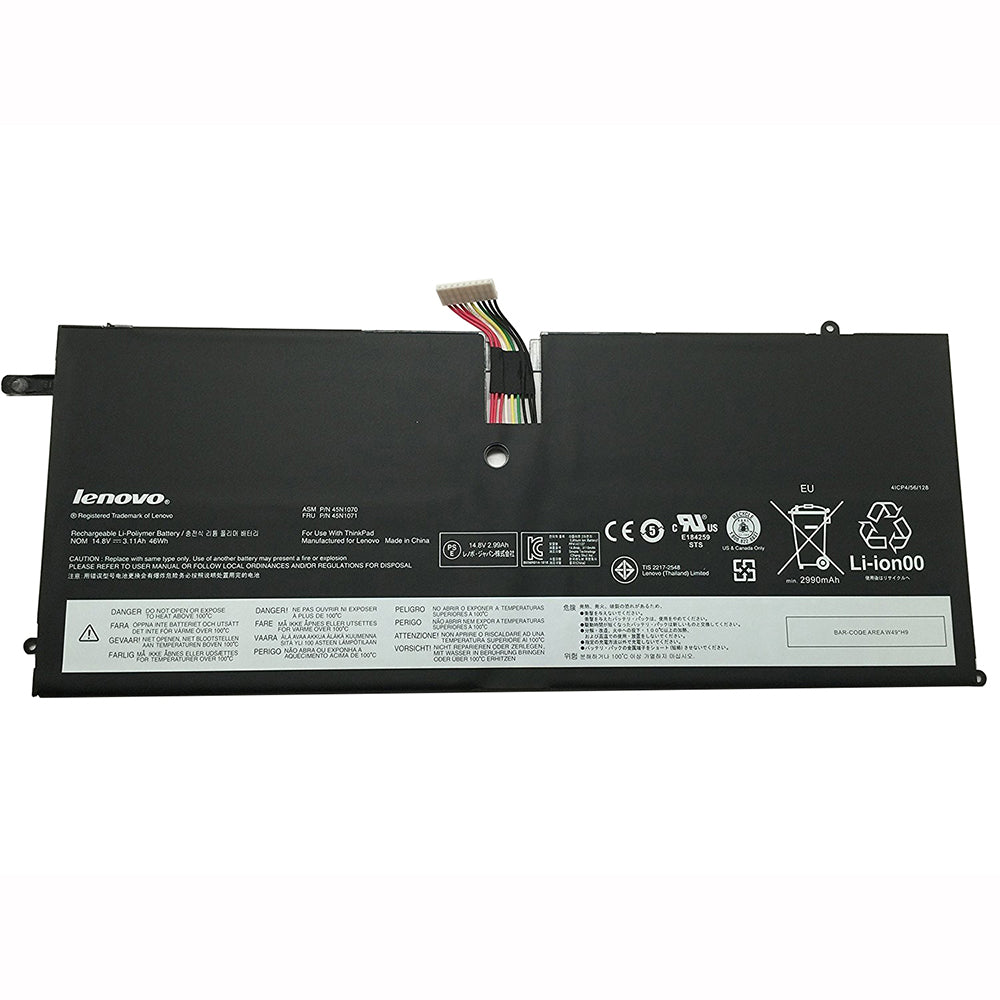 46wh Genuine ASM 45N1070 45N1071 Lenovo ThinkPad X1 For Carbon X1C Series 3444 3448 3460 Tablet Laptop Battery - eBuy UAE