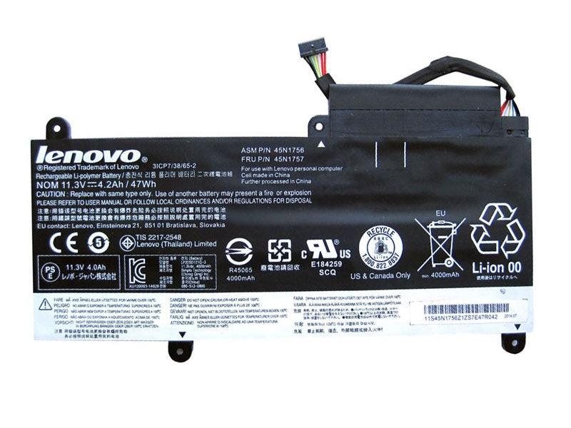 Original Lenovo ThinkPad E450, E450, E450C, E455, E460, E460C, ThinkPad E450(20DCA001CD), 45N1754 45N1755 Laptop Battery - eBuy UAE
