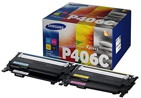Samsung Toners 406 Value Pack - Black, Cyan, Yellow And Magenta [sm-tp406c] - eBuy UAE