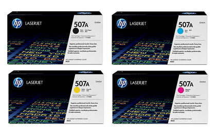 HP 507A 1 Set Original Toner Black CE400A Cyan CE401A Yellow CE402A Magenta CE403A For HP LaserJet Pro 500 color MFP M570dn, M551n, M551xh, MFP M575dn